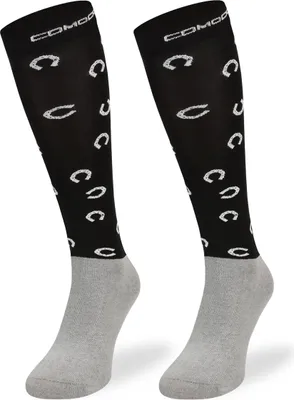 Produktbild von SKIETY Reitsocken aus Mikrofaser Reitsocken Damen & Kinder Kniestrümpfe - 31-34 - Horseshoe