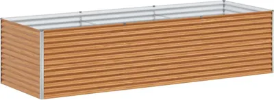 Obrázek produktu pro vidaXL Zvýšená postel světle hnědá 290 x 100 x 68 cm Pozinkovaná ocel