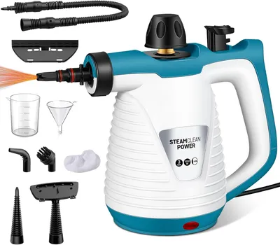 Produktbild von Dampfreiniger, Dampfreiniger Handgerät mit 9 Zubehörteilen, Steam Cleaner Handheld, Hand Dampfreiniger für Zuhause,Tragbarer Dampfreiniger