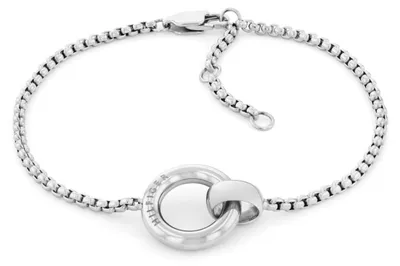 Produktbild von Tommy Hilfiger Jewelry Gliederarmband für Damen aus Edelstahl mit einem Runden C