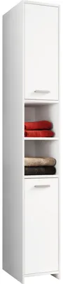 Immagine prodotto di Armadio da bagno in legno | Mobili da bagno | Armadio da bagno in piedi | Bagno | Armadio alto | Dimensioni ca. H. 180 x W. 30 x D. 30 cm - Zalo