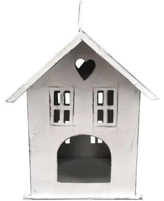 Image de Photophores Maison Fenêtre Lanterne blanche 14,5 cm