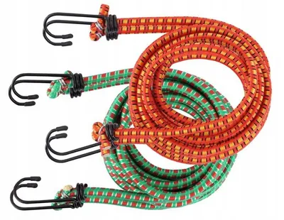 Produktbild von DBautomotive Spanngummiseile mit Haken 8mm x 180cm 4 Stk.
