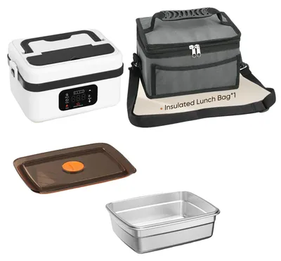 Productafbeelding van Elektrische lunchbox, met instelbare temperatuur, lekvrij ontwerp, zwart