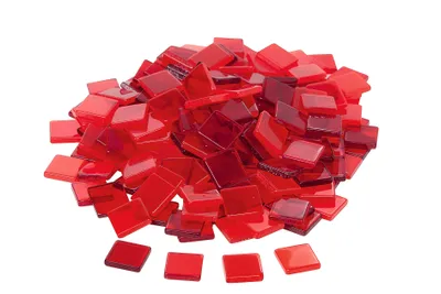 Produktbild von Acryl-Mosaik, ca. 205 Stück, 1x1cm Klassikrot