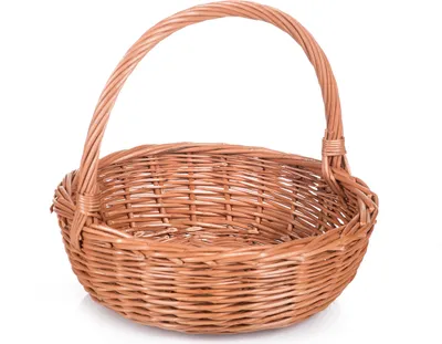 Produktbild von JIPRO® Weidenkorb für Geschenke für Obst Poklon III. - Ø 25 x H 8/25(cm)