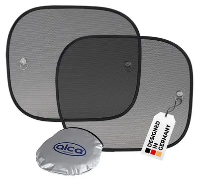 Obrázok produktu pre alca® ochrana pred slnkom 44x36cm sada 2 slnečných clôn na okná auta UV ochrana s prísavkami ochrana predného skla pred slnkom auto nákladné auto deti