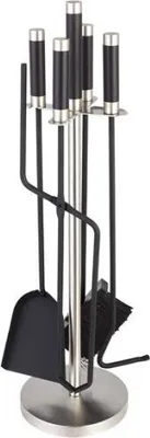 Produktbild von TermaTech Kaminbesteck 11 Edelstahl/schwarz 4-teilig