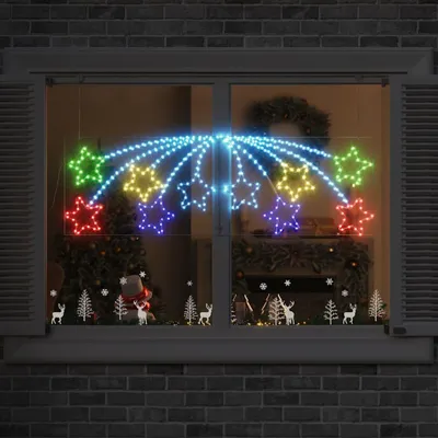 Obrázek produktu pro Vánoční hvězda s 432 LED diodami Vícebarevný 182 x 58 cm PVC