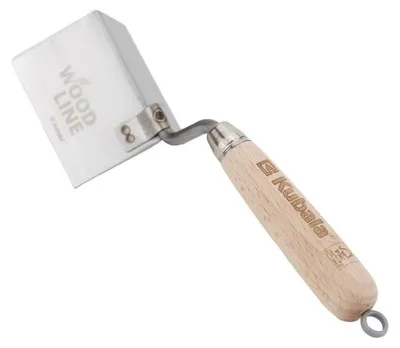 Produktbild von Edelstahl-Stuckkelle, Außenwinkel, 60 x 85 mm, Holzlinie - KB 5908