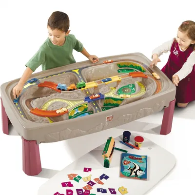 Obrázok produktu pre Step2 Deluxe Canyon Road Train & Track Table, 3 rok / roky, Plast, 9,7 kg, Viacfarebný