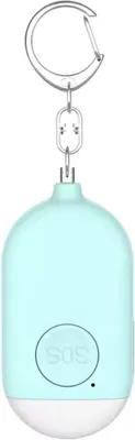 Obrázek produktu pro CHPN – Klíčenka s alarmem – osobní alarm – 130 dB – sebeobrana – LED lampa – nouzový signál – klíčenka – modrá – nouzový alarmový klíčenka