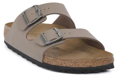 Produktbild von Birkenstock Sandalen 1032070 Birko-Flor Grau-Taupe mit anatomisch geformtem Fußbett