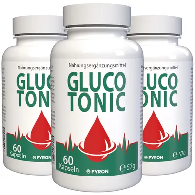 Productafbeelding van Gluco Tonic - 180 Capsules (3x 60 capsules), Verpakking van 3