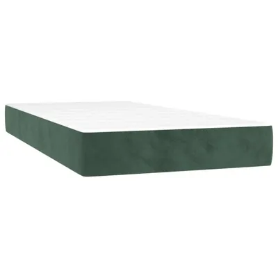 Produktbild von Taschenfederkernmatratze Mittel Dunkelgrün 100x220x20 cm Samt