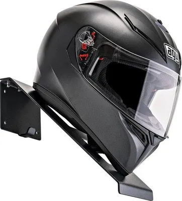 Produktbild von Motorhelmhalterung für Wand - Display-Mount für Motorradhelme - Schwarz