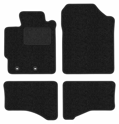 Image de Tapis de sol en moquette pour Toyota Yaris III Hybrid 2013-2017 (à hayon) – jeu 4 pièces, anthracite, sur mesure – Wielganizator ANTHRA