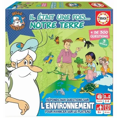 Produktbild von Educa Minispiel Es war einmal ... Unsere Erde mit über 300 Umweltfragen