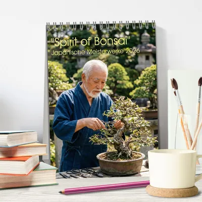 Produktbild von Spirit of Bonsai - Japanische Meisterwerke 2026 (Tischkalender 2026 DIN A5 hoch), CALVENDO Monatskalender
