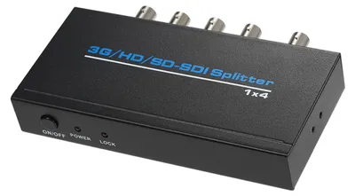Zdjęcie produktu dla Rozgałęźnik 3G/HD/SD-SDI 1 do 4 – 1 wejście, 4 wyjścia; obsługuje standardy HD-SDI, SD-SDI i 3G-SDI