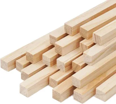Immagine prodotto di Figurine quadrate in legno - 20 pezzi - per decorazioni artistiche - 10 x 10 mm
