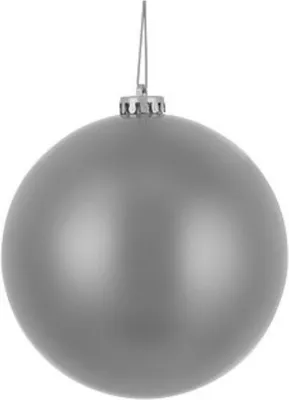 Image de Autres Marques Boule de Noël Plastique Argent Mat D15Cm