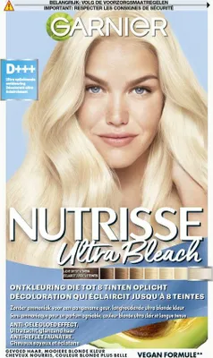 Immagine prodotto di Garnier - Nutrisse Ultra Blonde D+++ - Decolorante - Biondo ultra puro - Super schiarente - Colore permanente - 1 pezzo