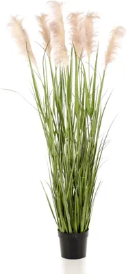 Produktbild von artplants.de Kunst Pampasgras Alcantara mit Rispen, grün, 175cm - Kunstgras Pampas/Pampasgras künstlich
