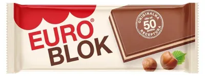Produktbild von Eurocrem "Block" Kakaocremetafel Milch- & Haselnussgeschmack 90g