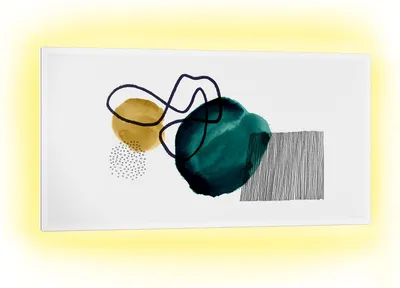 Produktbild von Klarstein 2-in-1 Infrarotheizung & Konvektor, Infrarotheizung mit Thermostat 1000W, IP44-Infrarotheizung zur Wandmontage mit App-Steuerung, Erkennung offener Fenster, Hybridheizung Elektrisch