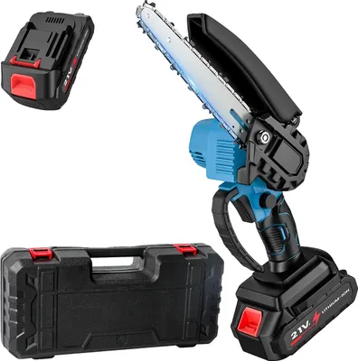 Immagine prodotto di Motosega elettrica, lama da 15 cm, motore potente, 1 batteria-- Senza oliatore