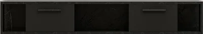 Produktbild von Hängendes TV Lowboard Aldora mit 2 Türen in Schwarz Marmor Optik, 9598