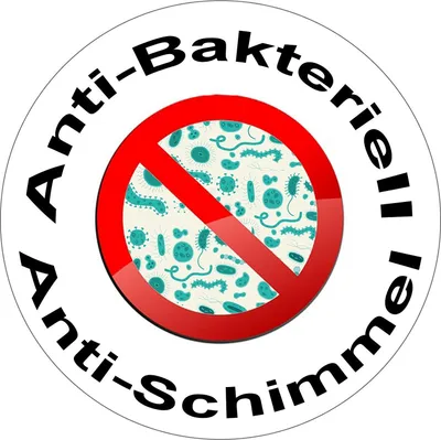 Produktbild von MSV Premium Anti-Schimmel Textil Duschvorhang - Anti-Bakteriell, waschbar, 100% wasserdicht - Polyester „Dunkelgrün“ 180x200cm