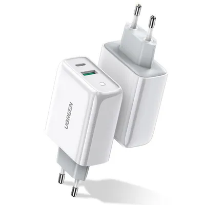 Produktbild von UGREEN 36W Dual Port Charger EU USB-A/USB-C