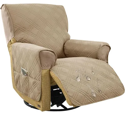 Wasserdichter Schonbezug für Sessel, 1 Sitzer, Khaki, Spandex