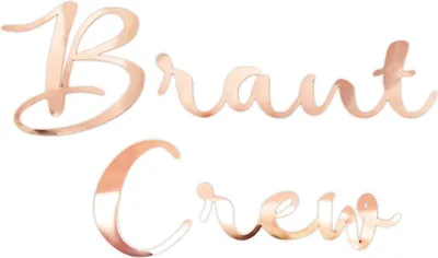 Produktbild von Oblique Unique Bügelbild Braut Crew Aufbügelbild für JGA Junggesellinnenabschied Hen Party Hochzeit Damen - roségold