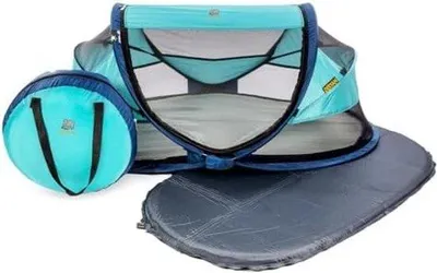 Productafbeelding van Famanu reisbed met matras - Opklapbaar babybed met muggennet en draagtas