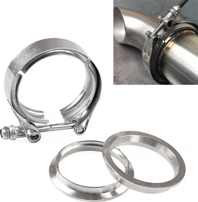 Immagine prodotto di 3 Pollici di tubo di scarico del turbo Morsetto a V in acciaio inox 304