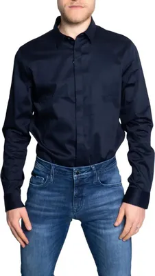 Produktbild von Armani Exchange Herren Hemd Blau 202355 : Größe - M Größe: M