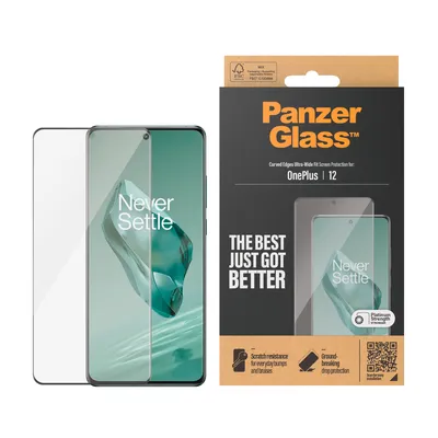 Produktbild von PanzerGlass ® Displayschutz OnePlus 12 | Ultra-Wide Fit, OnePlus, OnePlus - 12 5G, Trockene Anwendung, Kratzresistent, Schockresistent, Transparent, 1 Stück(e)