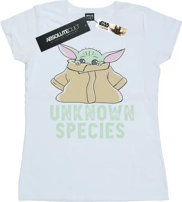 Produktbild von Star Wars - "The Mandalorian Unknown Species" T-Shirt für Damen BI50540 (L) (Weiß)