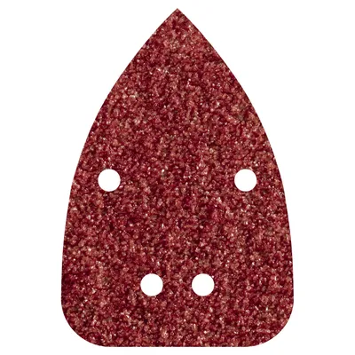 Image de Paquet de 10 feuilles deAdhésif abrasif, oxyde d'aluminium grain 80 perforé 96x136mm 1757000 wolfcraft