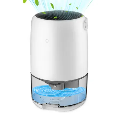 Produktbild von Fiqops Elektrischer Luftentfeuchter für Schlafzimmer, LED-Luftentfeuchter, bis 15㎡, 1100ml / Tag