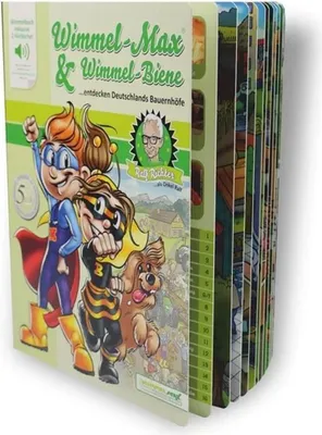 Immagine prodotto di Kinder Bilderbuch Wimmel-Max & Wimmel Biene inkl. 2 Hörbücher Buch