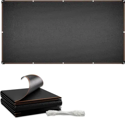 Image de JOIEYOU Voile d'ombrage balcon 2x5m en 150g/㎡ HDPE imperméable aux UV & coupe-vent Jardin Filet d'ombrage avec oeillets & corde, perméable à l'air & résistance à la déchirure Protection solaire Toile pour camping terrasse