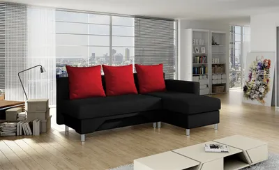 Zdjęcie produktu dla MIRJAN24 narożnik Tom, sofa z funkcją spania, w kształcie litery L, narożnik od producenta (Suedine 1 + Suedine 3100, bok: prawy)