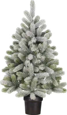 Produktbild von Black Box Trees Nagoya Künstlicher Weihnachtsbaum im Topf - H90 x Ø55 cm - Grün