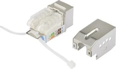 Zdjęcie produktu dla Renkforce RF-4848597, Płaski, Biały, RJ-45, Żeńska, 22/26, 500 MHz