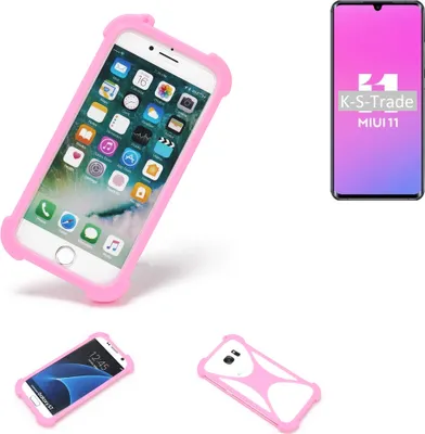 Produktbild von K-S-Trade Handy Hülle kompatibel mit Xiaomi Mi Note 10 Lite Schutz Hülle Bumper Silikon Schutz Hülle Cover Case Silikoncase Silikonbumper TPU