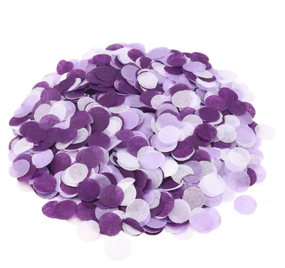Productafbeelding van Papieren confetti - 6000 stuks - strooidecoratie - tafeldecoratie - paars - 6000 stuks